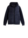 Texture Mix Zip Up Hoodie