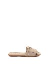 H685 flat suede sandal