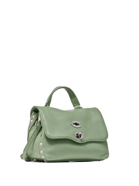 Postina Daily Baby Handbag in Green Leather
