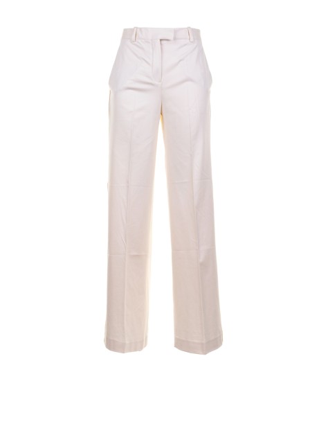 High-waisted jersey trousers