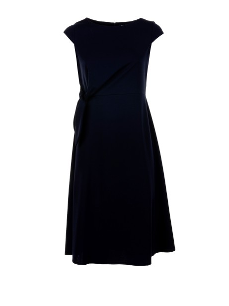 Blue short sleeve midi dress