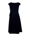 Blue short sleeve midi dress