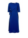 Blue dress half sleeve long