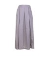Grey poplin skirt