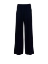 High-waisted blue trousers