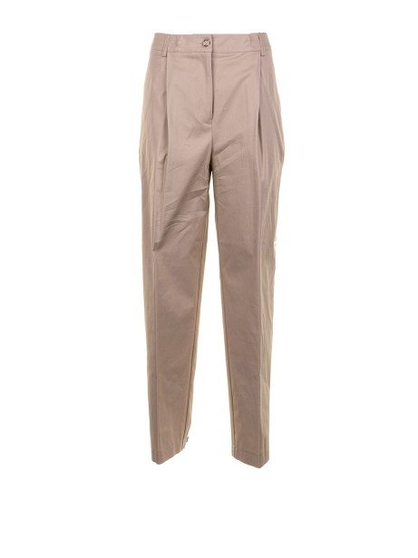 High-waisted trousers sand