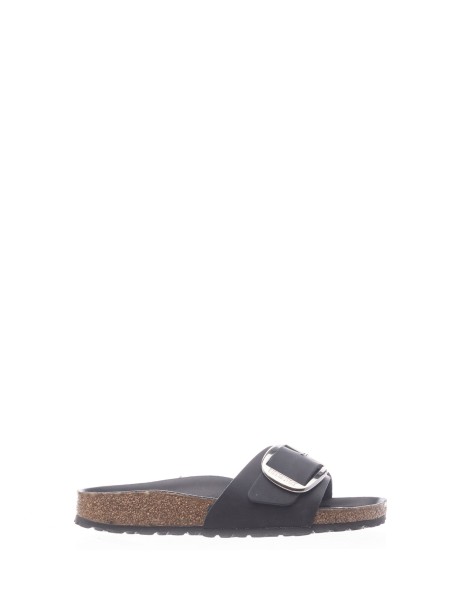 Madrid Big Buckle Slipper in Oiled Leather
