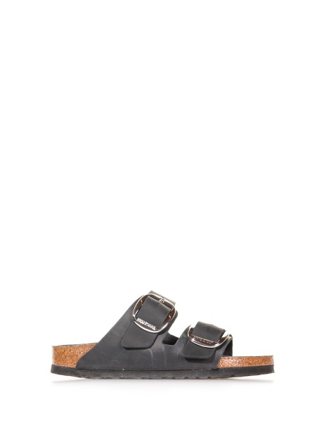 Arizona Big Buckle Slipper in Oiled Leather