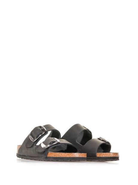 Arizona Big Buckle Slipper in Oiled Leather