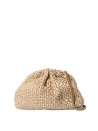 Crochet biscuit clutch with shoulder strap