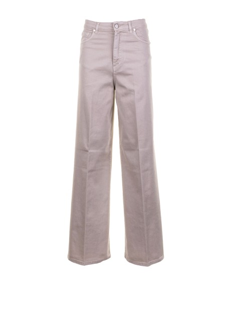 Beige High Waisted Trousers