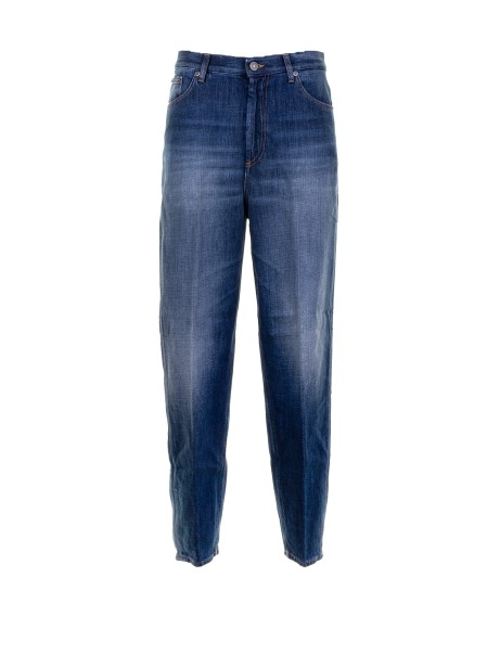 Women's High Waist Jeans in Blue Denim