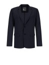 Blue Single Breasted Jacket