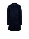 Navy Blue Button Down Long Jacket