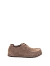 Utti Lace Moccasin in Taupe Suede