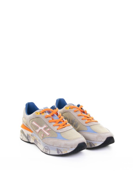 Sneaker Moerun 7301 uomo grigio arancio 2
