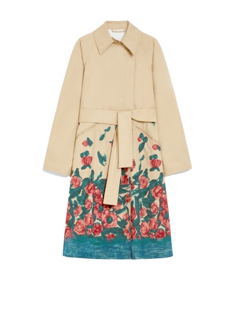 Floral Print Dress with Belt