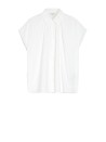 White Poplin Women's Shirt