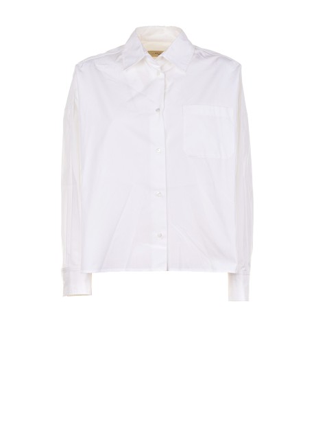 White Poplin Women's Shirt