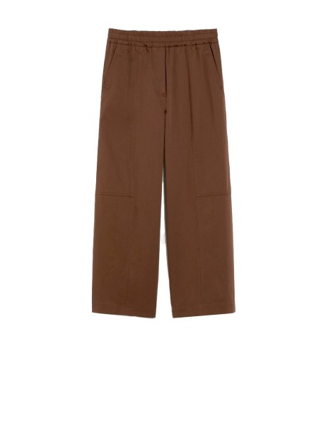 Pantalone morbido marrone