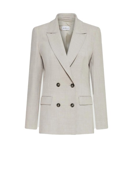 Double Breasted Jacket Sand Women