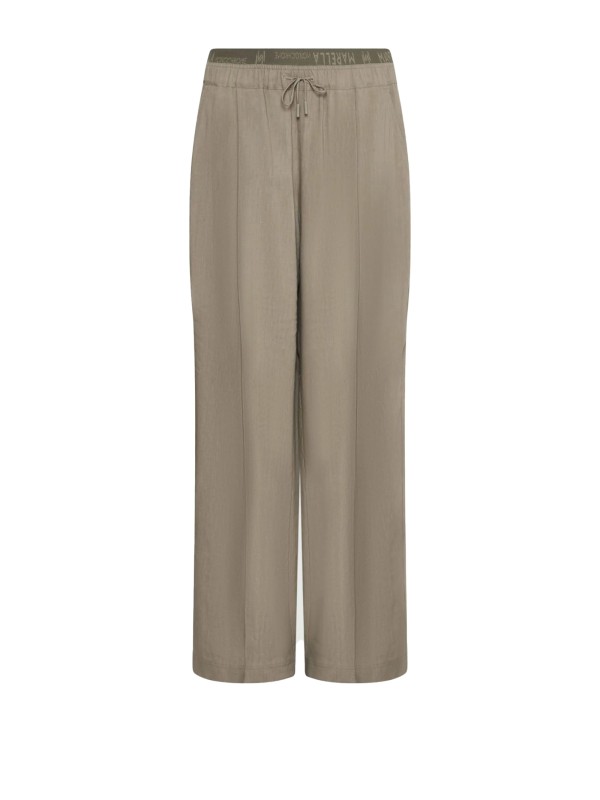 Brown viscose and linen trousers Brown viscose and linen trousers