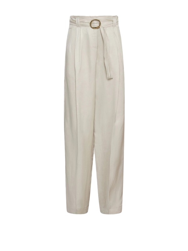 Sand trousers with belt