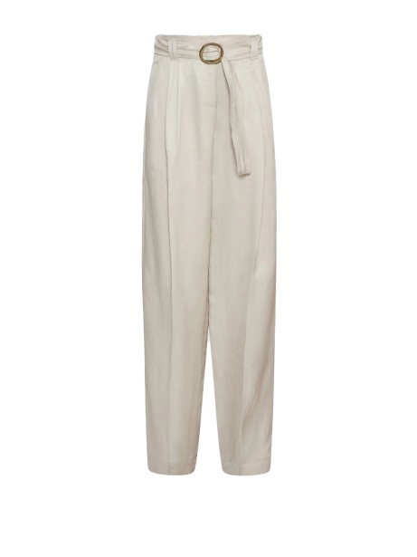 Sand trousers with belt