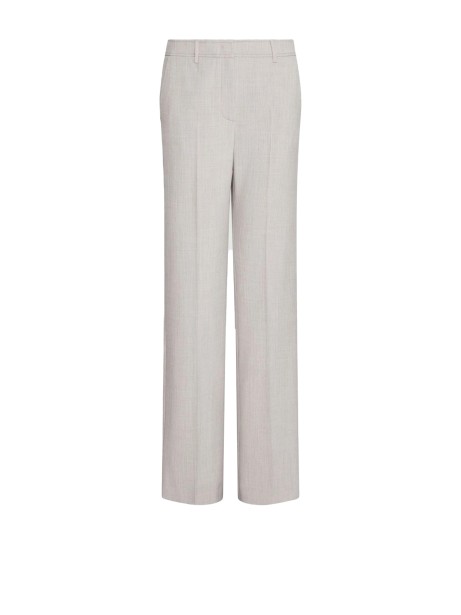 High-waisted sand trousers