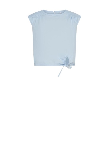 Light blue poplin top
