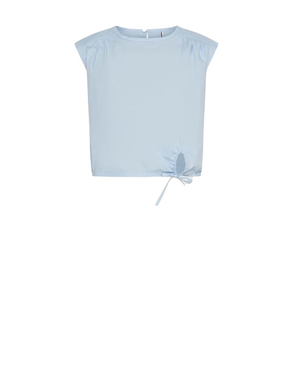 Light blue poplin top Light blue poplin top