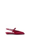 Red Patent Slingback Ballerinas