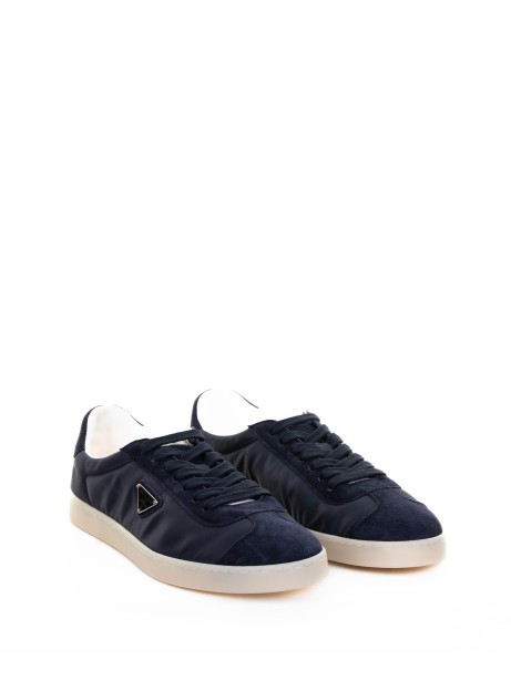 Sneakers blu navy con logo 2