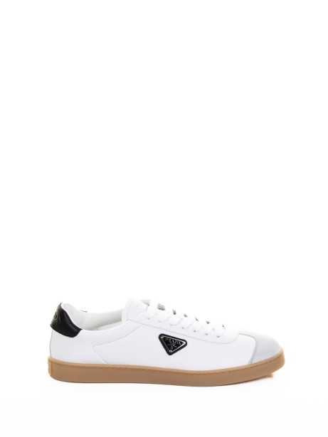 White sneakers with logo