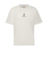 White men's T-shirt with logo