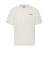 White men's T-shirt with logo