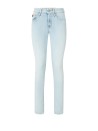 Women's cigarette jeans in light blue denim