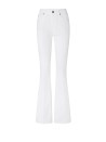 Women's Flared Jeans in White Denim