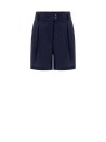 Navy blue shorts in cotton