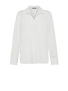 Women's poplin and viscose shirt