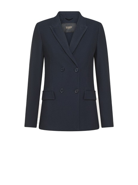Blue Double Breasted Jacket
