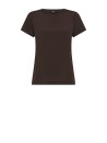 Brown jersey T-shirt