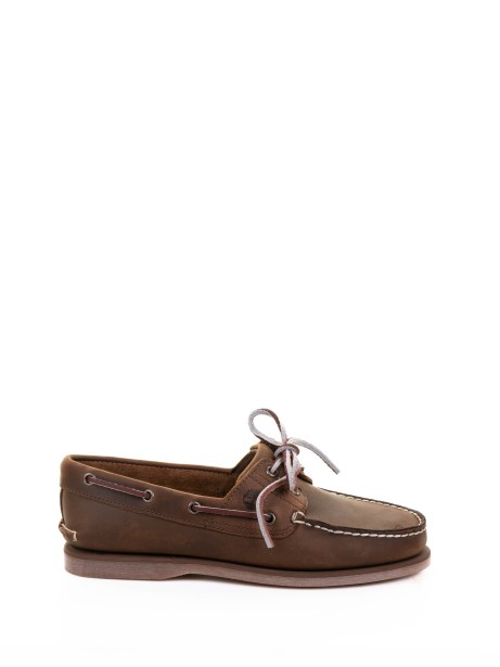 Brown Suede Boat Moccasin