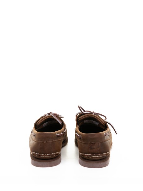 Mocassino da barca marrone in suede