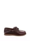 Mocassino da barca burgundy in pelle