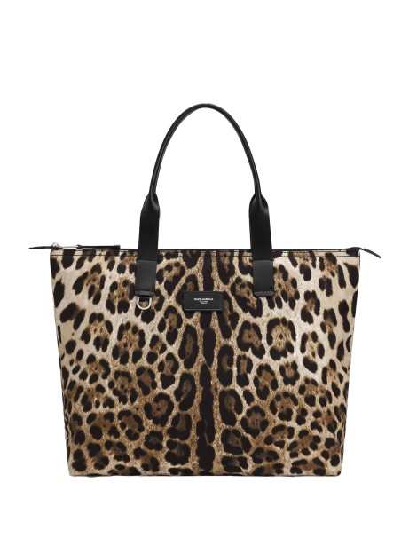 Leopard Print Nylon Shopping Bag