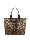 Leopard Print Nylon Shopping Bag