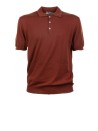 Men's Polo Terracotta Cotton