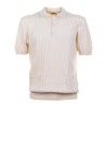 Altea Polo men's butter in cotton vertical thread
