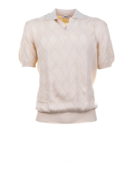 Polo men's butter cotton rhombus thread